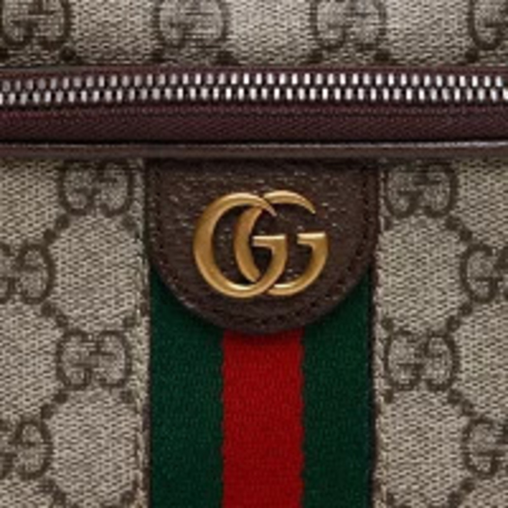 Gucci GG Canvas Sherry Logo Shoulder Bag Beige - Picture 9 of 13